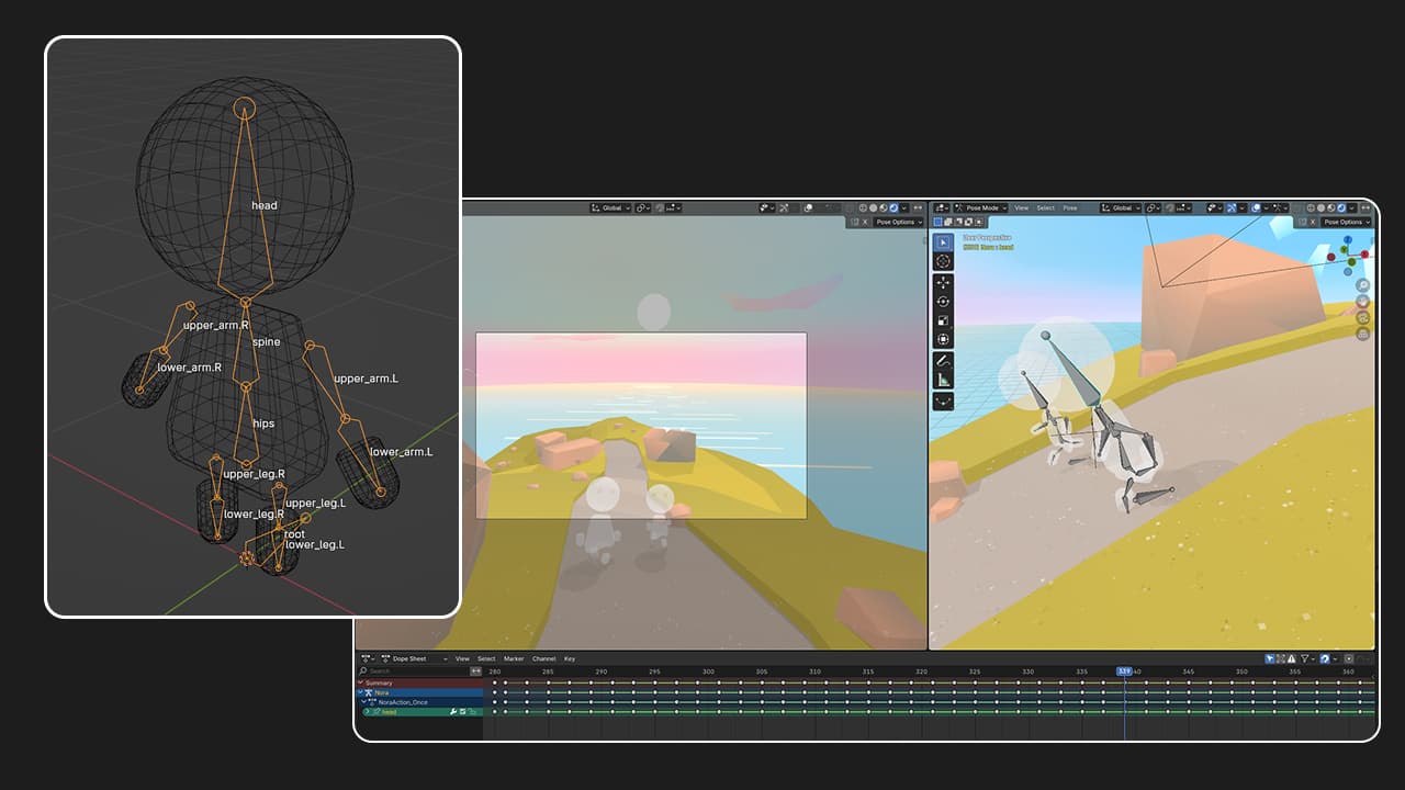 Skeletal animations