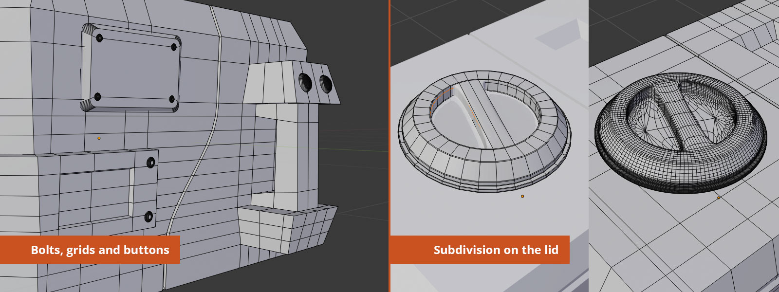 Adding details and subdivision surface